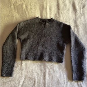 Forever 21 Girls Gray Cropped Sweater
